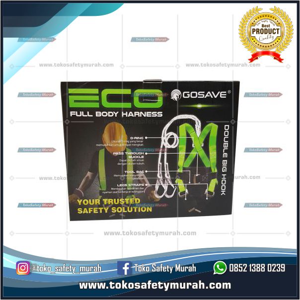 Full Body Harness Eco Double Big Hook Besar Gosave #Jual