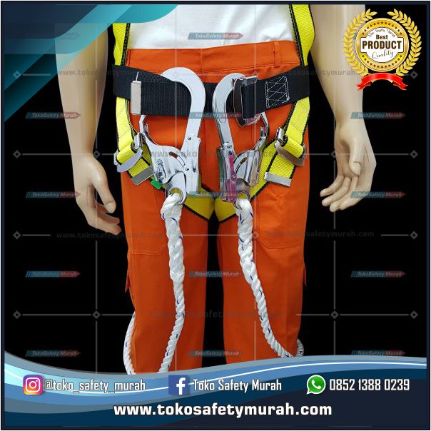 Full Body Harness Double Big Hook Besar VIVA Tali Pengaman